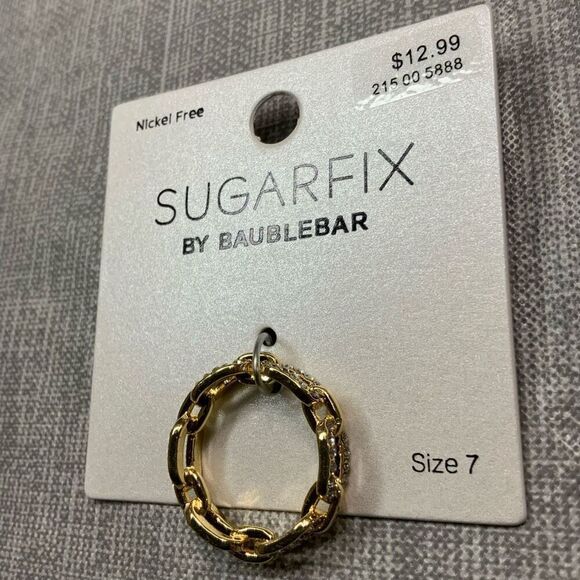 SUGARFIX by Baublebar chain link Ring size 7 - Picture 3 of 7